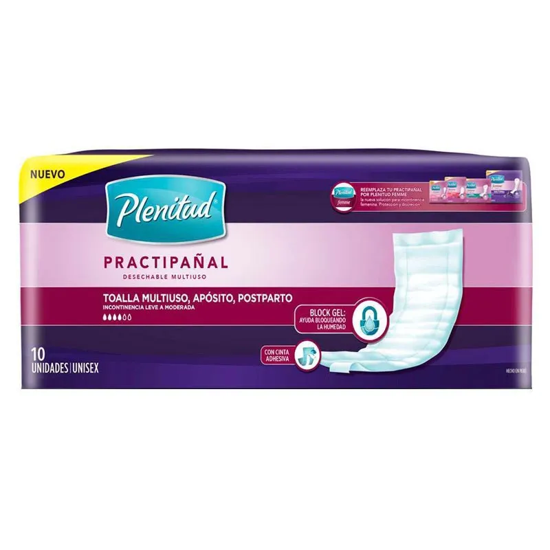 PLENITUD PRACTIPAÑAL POSPARTO X 10 TOALLAS - Ecofarma