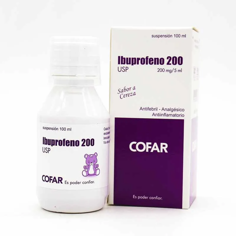 IBUPROFENO 200 MG SUSPENSION FCO X 100 ML - Ecofarma
