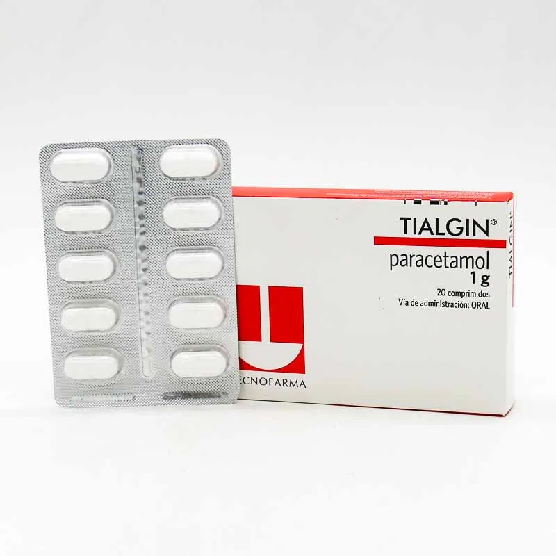TIALGIN 1 GR CAJA X 20 COMPRIMIDOS - Ecofarma