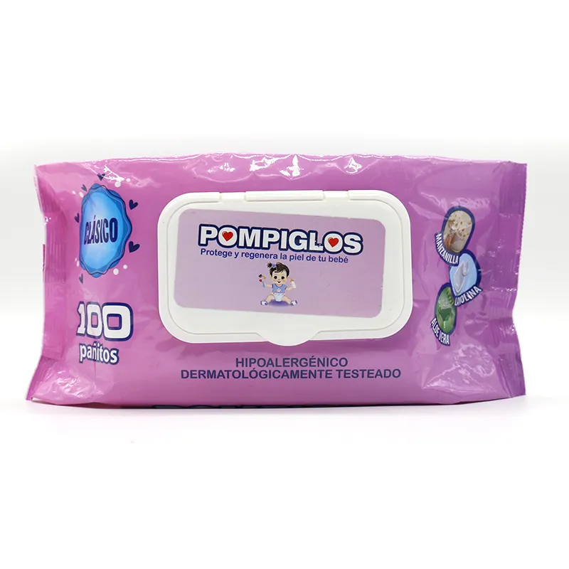 TOALLAS HUMEDAS POMPIGLOS CLASICO X 100 UNID - Ecofarma