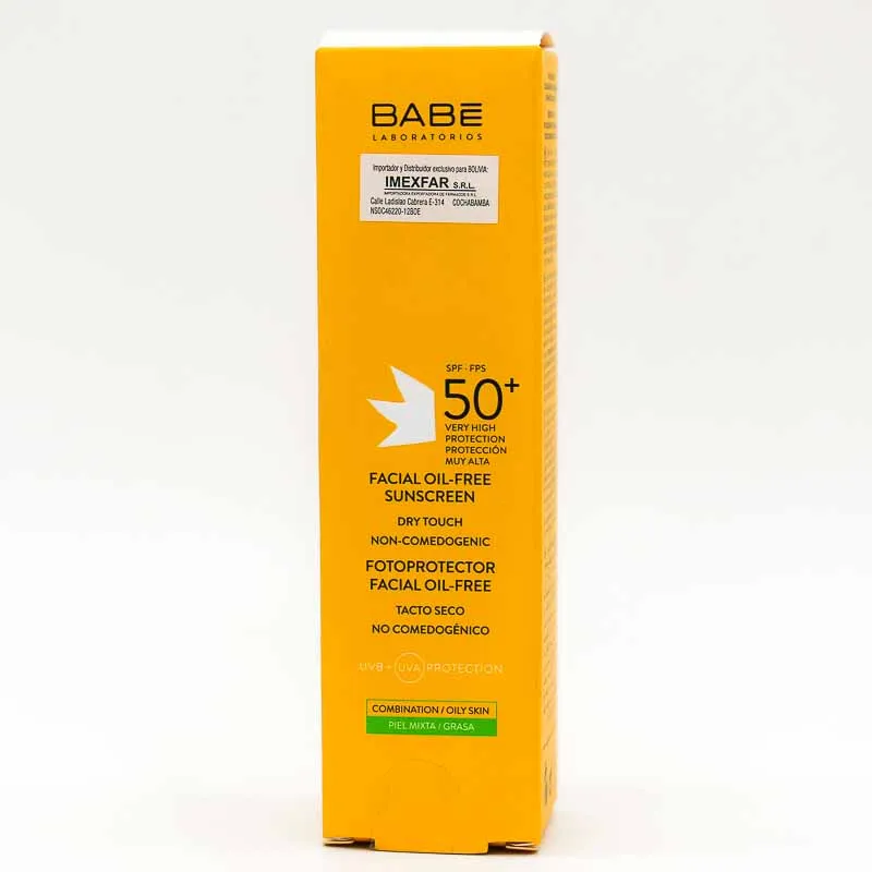 BABE FOTOPROTECTOR FACIAL SUPER FLUID FPS 50 X 50 ML - Ecofarma