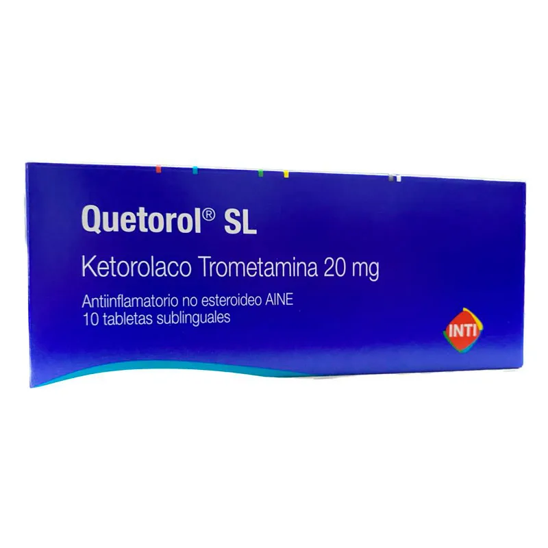 QUETOROL 20 MG SL CAJA X 10 COMPRIMIDOS - Ecofarma
