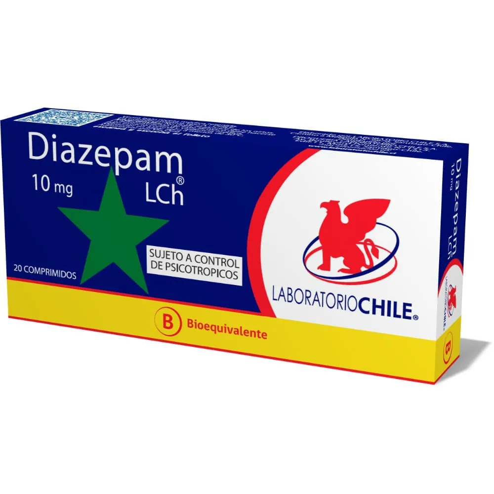 DIAZEPAM 10 MG CJA X 20 COMPRIMIDOS - Ecofarma