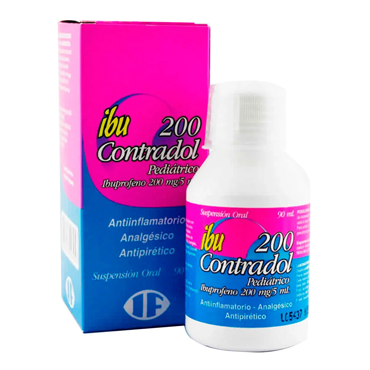 IBU CONTRADOL IBUPROFENO 200 MG JARABE FCO X 90 ML - Ecofarma