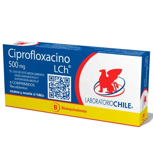 CIPROFLOXACINO 500 MG CAJA X 6 COMPRIMIDOS - Ecofarma