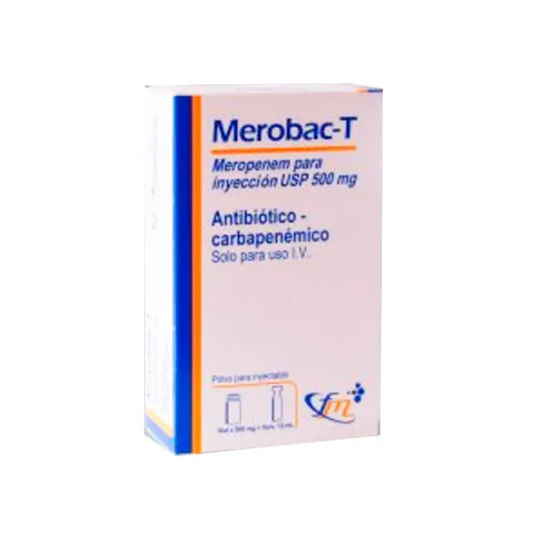 MEROBAC T 500 MG CJA X 1 AMPOLLA - Ecofarma