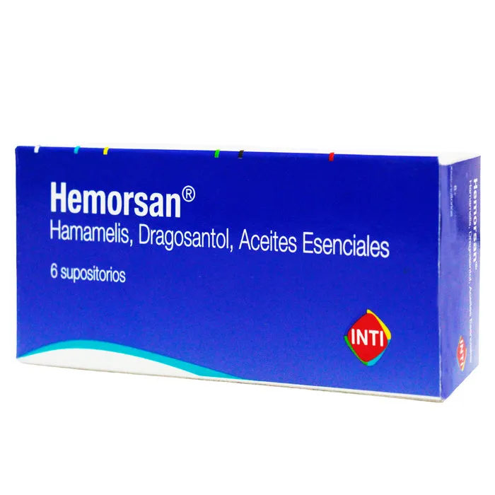 HEMORSAN CAJA X 6 SUPOSITORIOS - Ecofarma