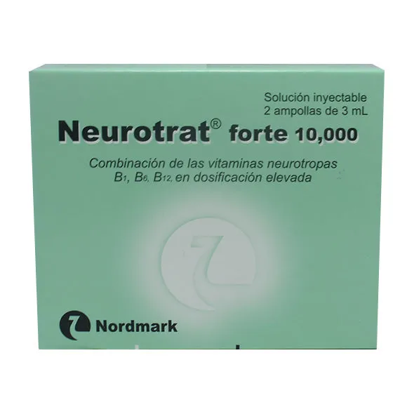 NEUROTRAT FORTE 10.000 CAJA X 2 AMPOLLAS - Ecofarma
