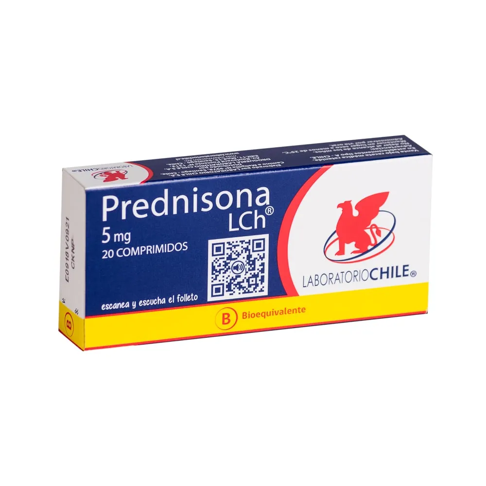 PREDNISONA 5 MG CAJA X 20 COMPRIMIDOS - Ecofarma