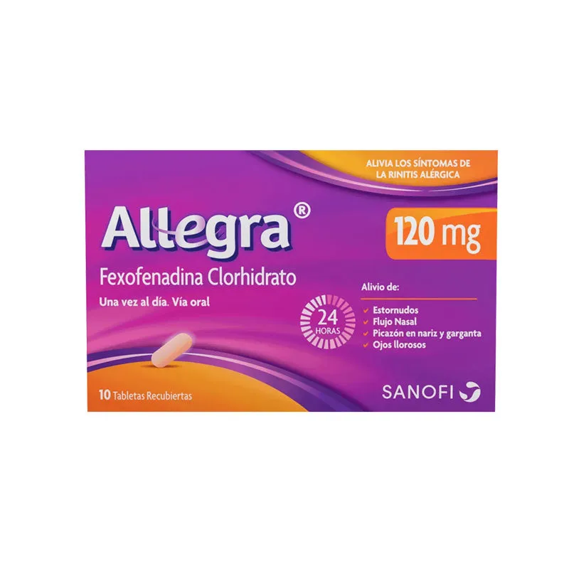 ALLEGRA 180 MG CAJA X 10 TABLETAS - Ecofarma
