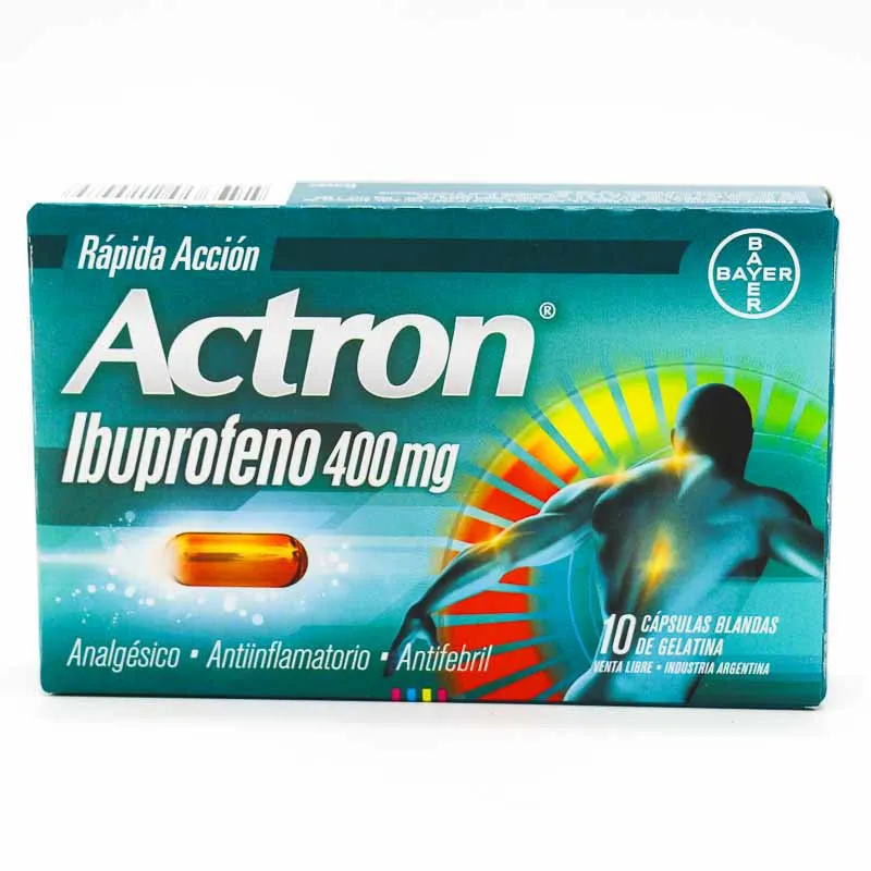 ACTRON 400 MG CAJA X 10 CAPSULAS - Ecofarma
