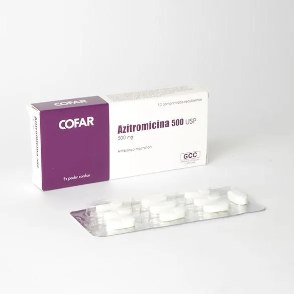 AZITROMICINA 500 MG CAJA X 10 COMPRIMIDOS - Ecofarma