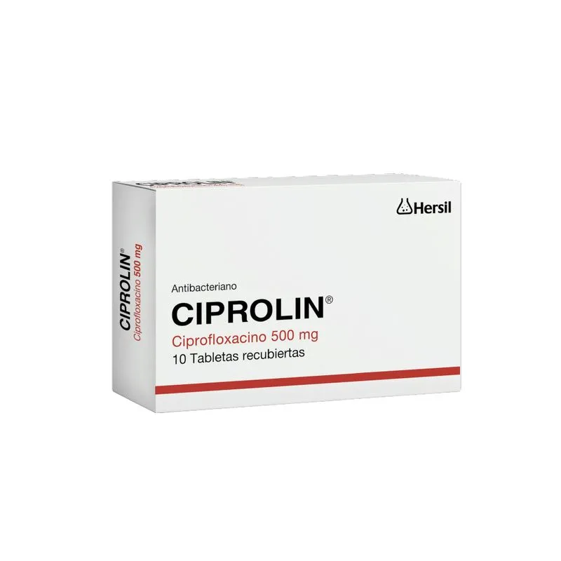 CIPROLIN 500 MG CAJA X 10 COMPRIMIDOS - Ecofarma