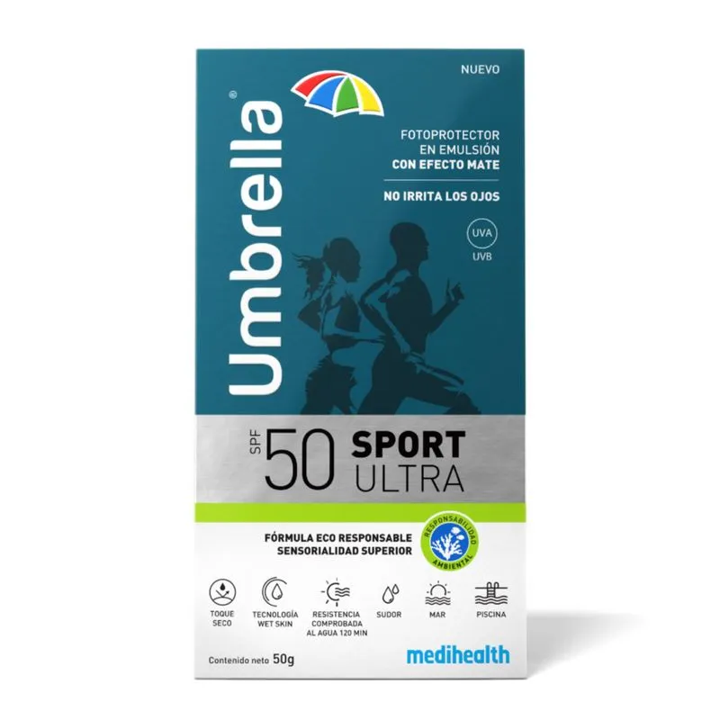 UMBRELLA SPORT ULTRA EMULSION  FPS 50 X 50 GR - Ecofarma