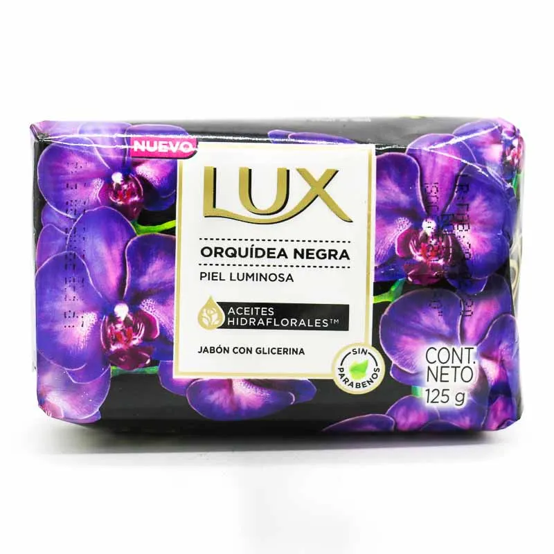 JABONCILLO LUX ORQUIDEA NEGRA BARRA PACK X 3 UNID X 125 GR - Ecofarma