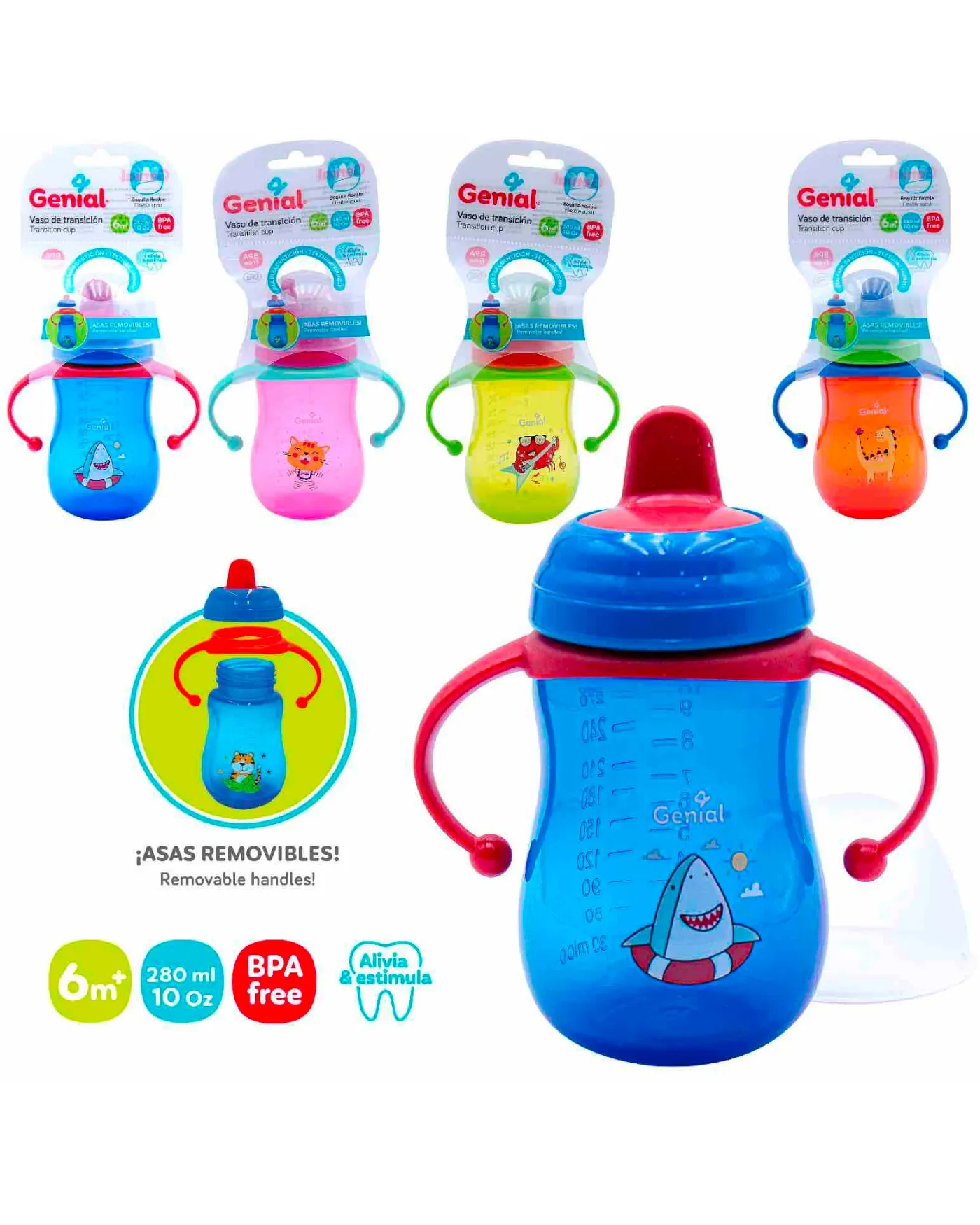 VASO DE TRANSICION GENIAL 280 ML. - Ecofarma