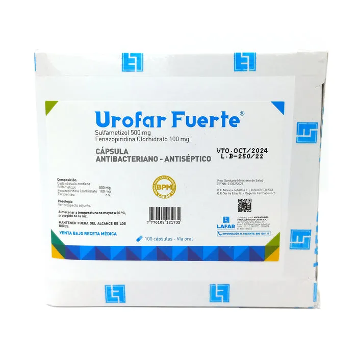 UROFAR FUERTE CAJA X 500 CAPSULAS - Ecofarma