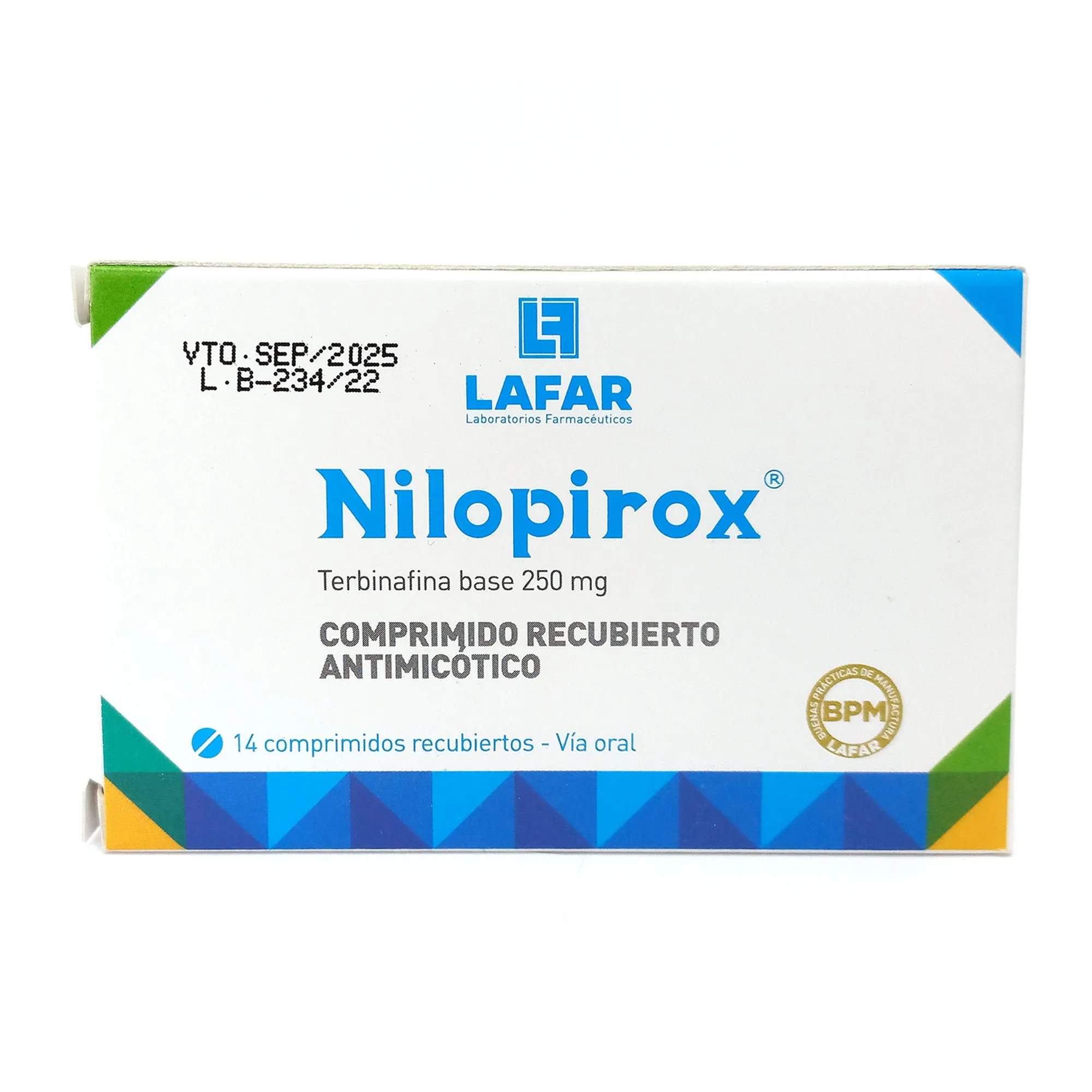 NILOPIROX 250 MG CAJA X 14 COMPRIMIDOS - Ecofarma