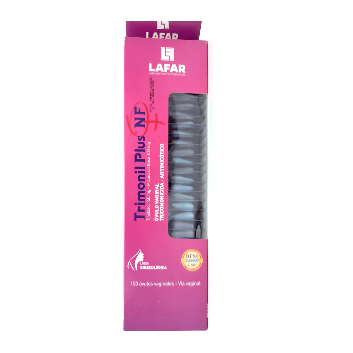 TRIMONIL PLUS CAJA X 150 OVULOS VAGINALES - Ecofarma