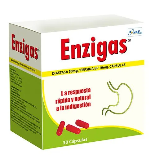 ENZIGAS CAJA X 30 CAPSULAS - Ecofarma