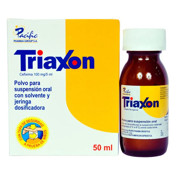 TRIAXON 100 MG SUSPESION FCO X 50 ML - Ecofarma