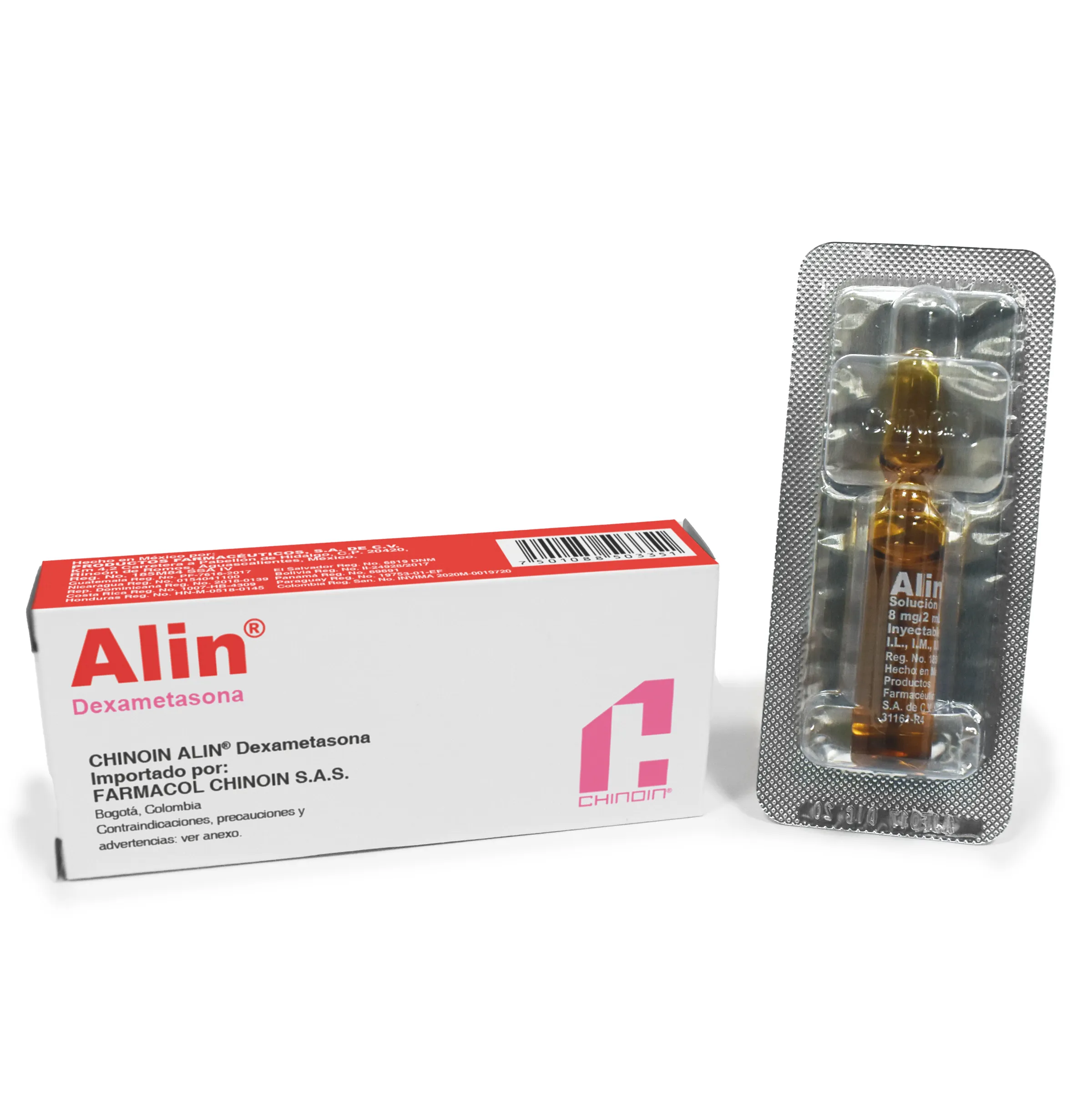 ALIN 8 MG/2 ML CAJA X 1 AMPOLLA - Ecofarma