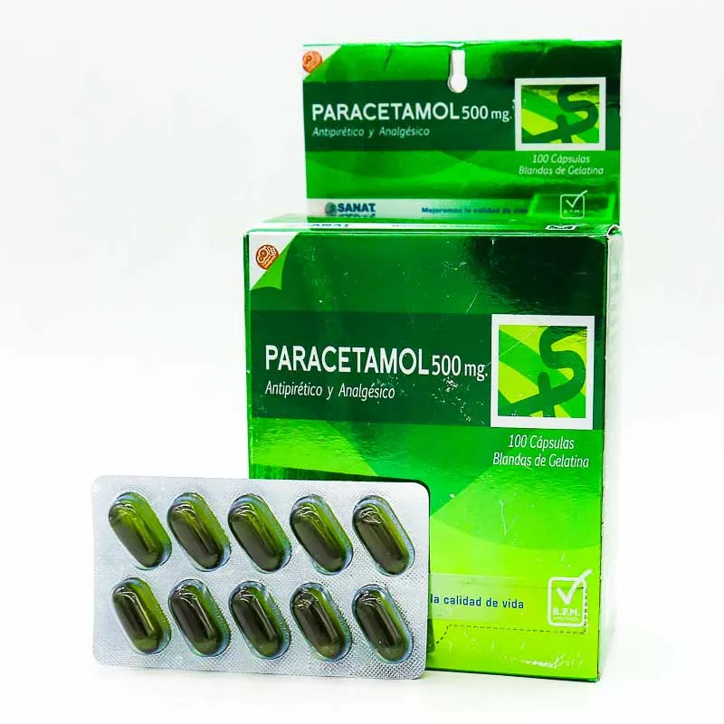 PARACETAMOL 500 MG CAJA X 100 CAPSULAS - Ecofarma