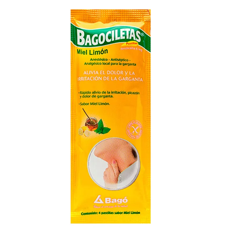 BAGOCILETAS PLUS MIEL Y LIMON CAJA X 25 SOBRES - Ecofarma
