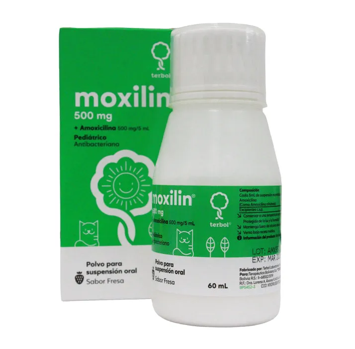 MOXILIN 500 SUSPENCION FCO X 60 ML - Ecofarma