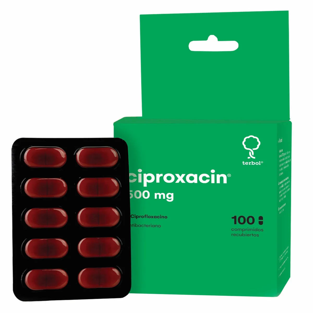 CIPROXACIN 500 MG. CAJA X 100  COMPRIMIDOS - Ecofarma