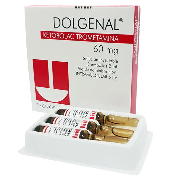 DOLGENAL 60 MG CAJA X 3 AMPOLLAS - Ecofarma