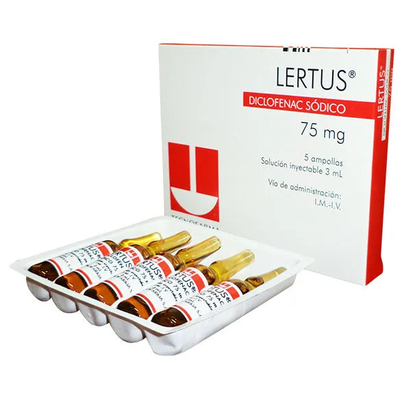 LERTUS 75 MG CAJA X 5 AMPOLLAS - Ecofarma