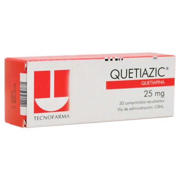 QUETIAZIC 25 MG CAJA X 30 COMPRIMIDOS - Ecofarma