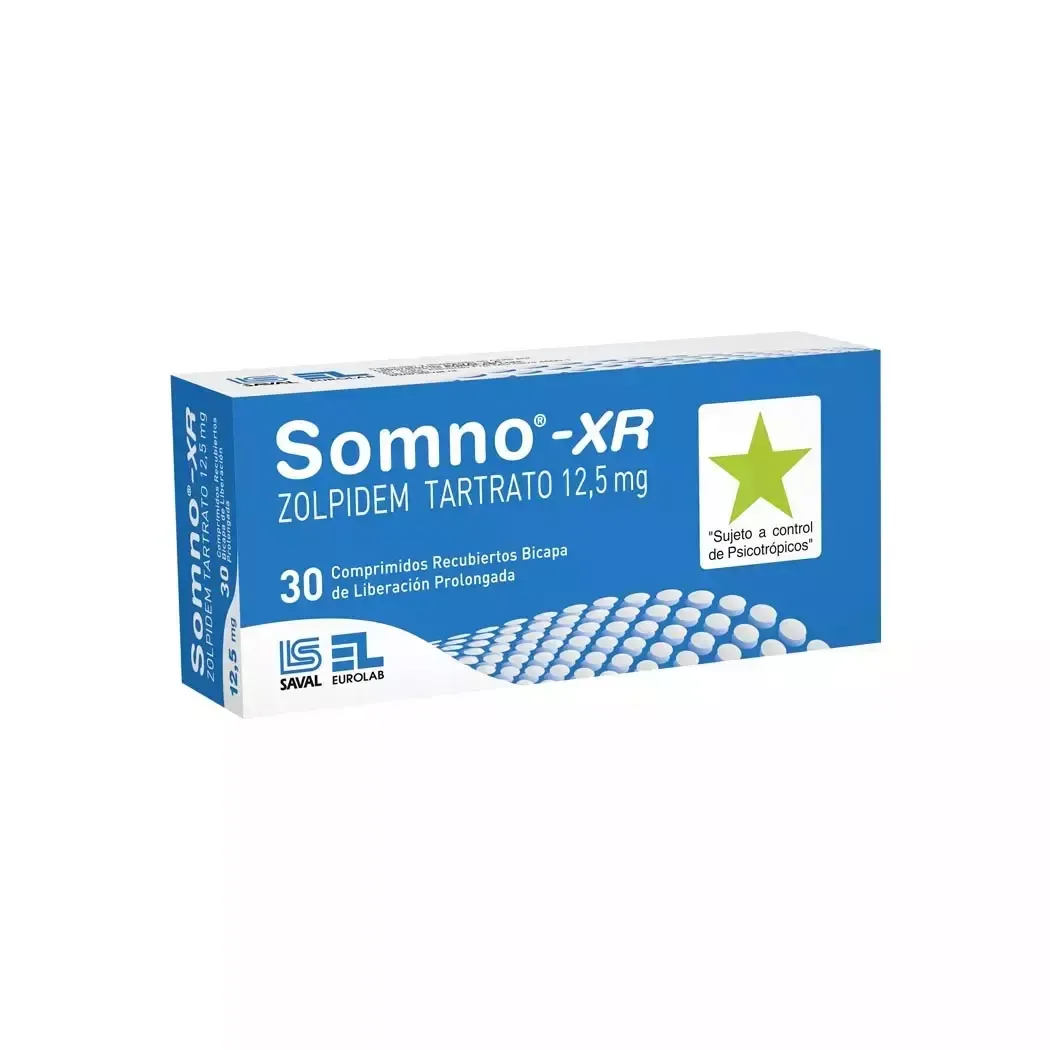 SOMNO XR 12.5 MG CAJA X 30 COMPRIMIDOS - Ecofarma