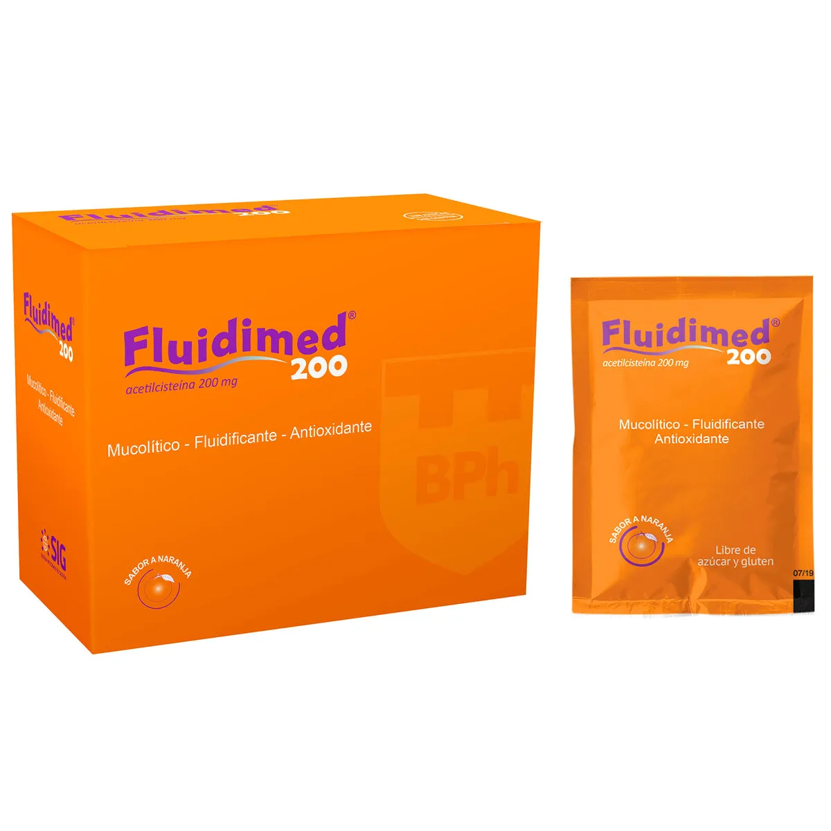 FLUIDIMED 200 MG CAJA X  30 SOBRES - Ecofarma