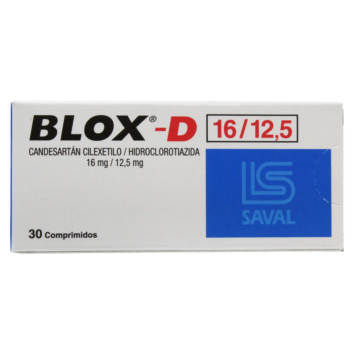 BLOX D 16/12.5 CAJA X 30 COMPRIMIDOS - Ecofarma