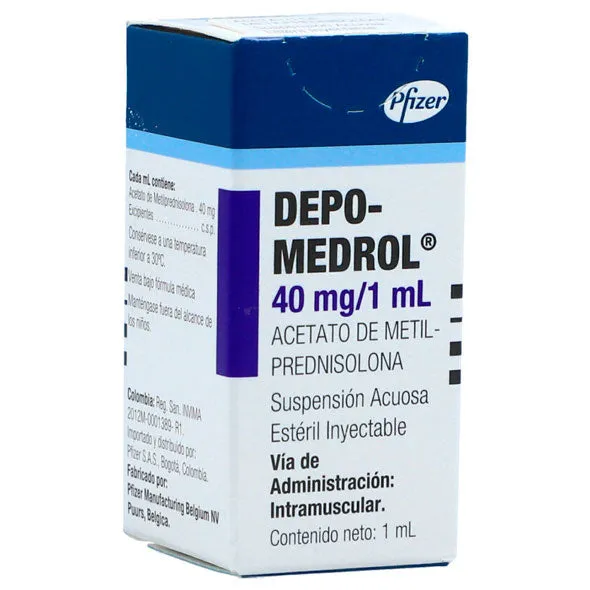 DEPO MEDROL 40 MG CAJA X 1 AMPOLLA - Ecofarma
