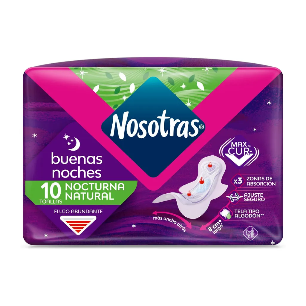 NOSOTRAS NOCTURNO BUENAS NOCHES X 10 UNID - Ecofarma