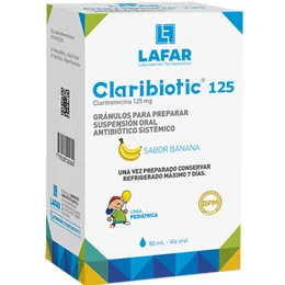 CLARIBIOTIC 125 MG SUSPENSIÓN FRASCO X 80 ML - Ecofarma