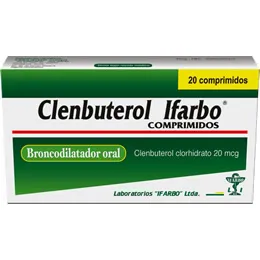CLENBUTEROL 20 MG CAJA X 20 COMPRIMIDOS - Ecofarma