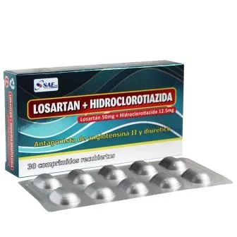 LOSARTAN / HIDROCLOROTIAZIDA CAJA X 30 COMPRIMIDOS - Ecofarma