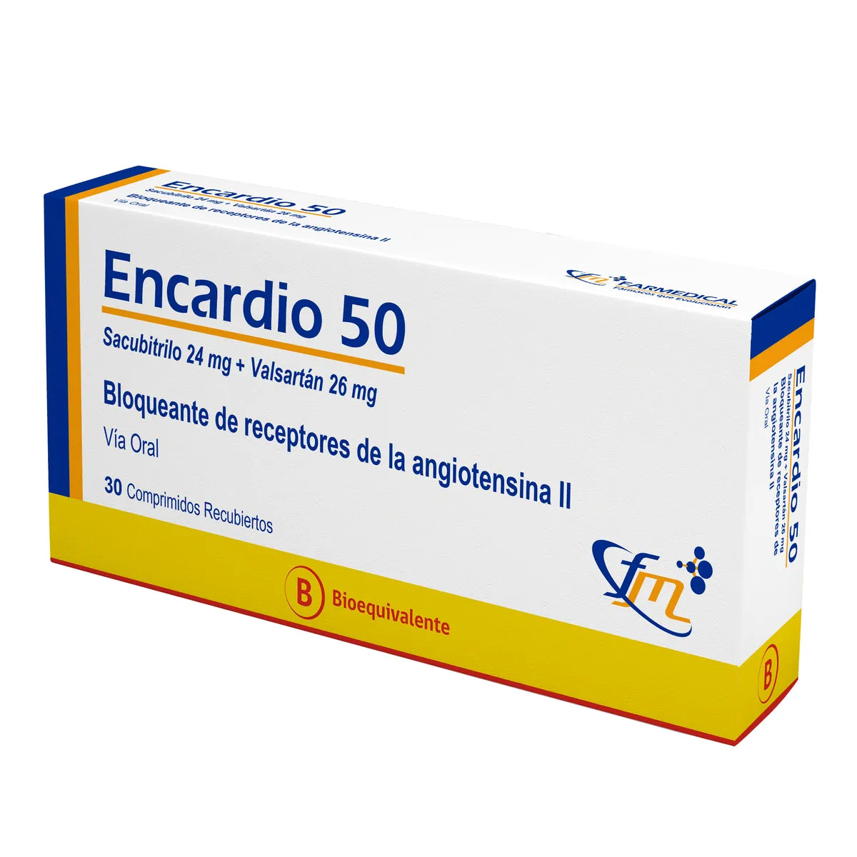 ENCARDIO 50 CAJA X 30 COMPRIMIDOS - Ecofarma