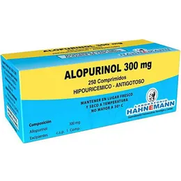 ALOPURINOL 300 MG CAJA X 250 COMPRIMIDOS - Ecofarma