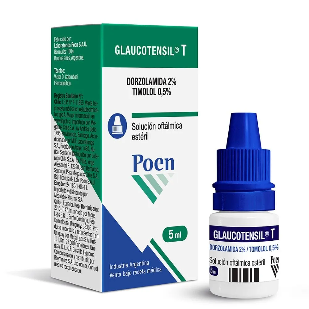 GLAUCOTENSIL T SOL. OFTALMICA X 5 ML - Ecofarma
