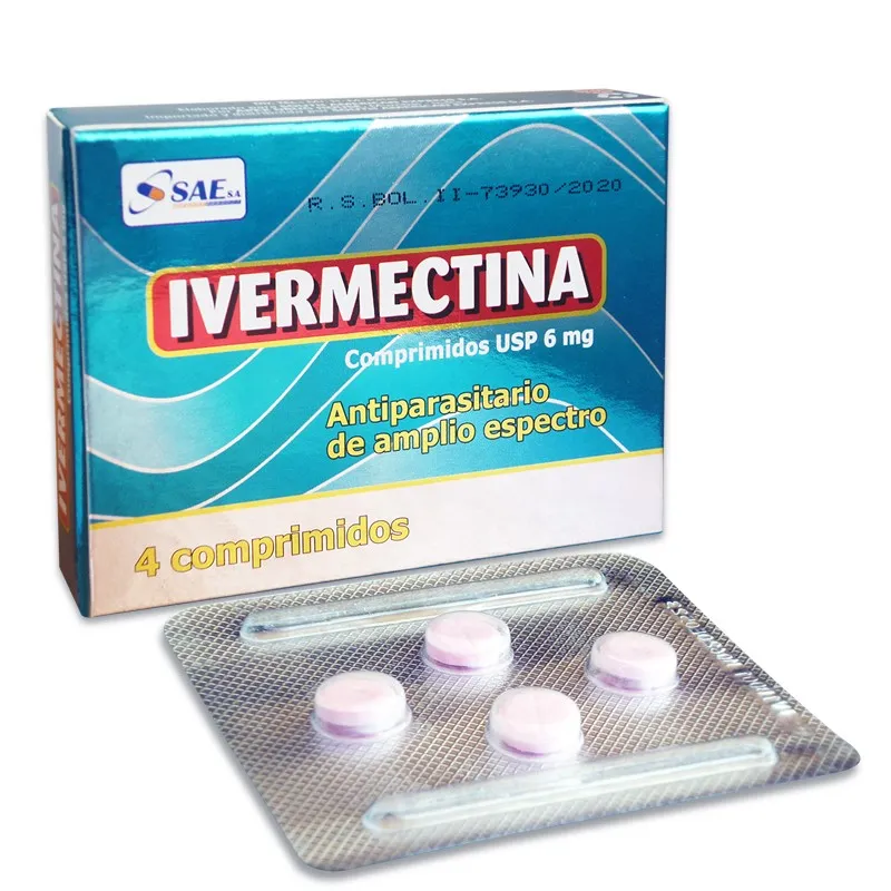 IVERMECTINA 6 MG CAJA X 4 COMPRIMIDOS - Ecofarma