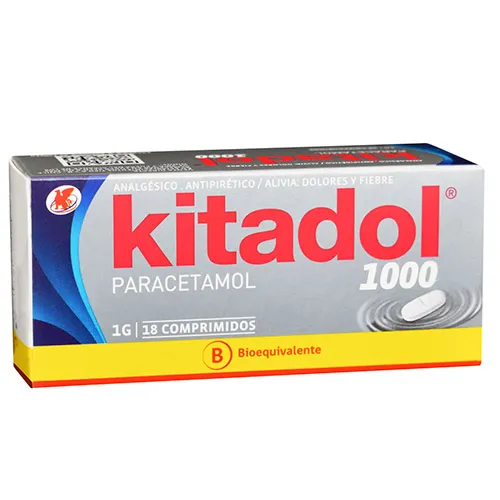 KITADOL 1000 MG CAJA POR 18 COMPRIMIDOS - Ecofarma