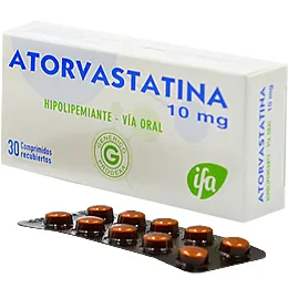 ATORVASTATINA 10 MG CAJA X 30 COMPRIMIDOS - Ecofarma