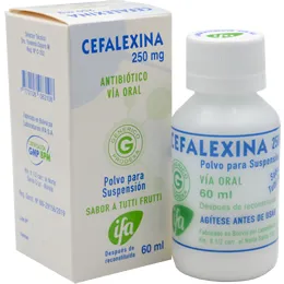 CEFALEXINA 250 MG SUSPENCION FCO X 60 ML - Ecofarma