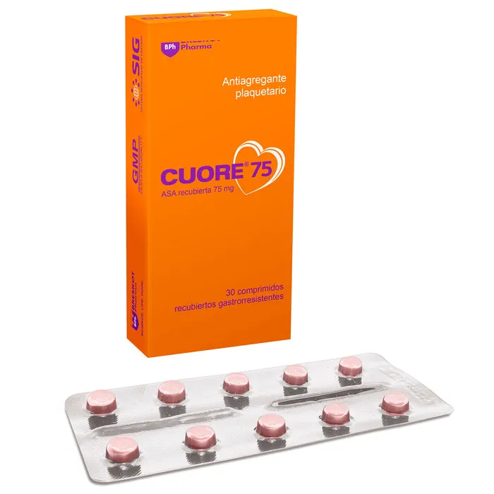 CUORE 75 MG CAJA X 32 COMPRIMIDOS - Ecofarma
