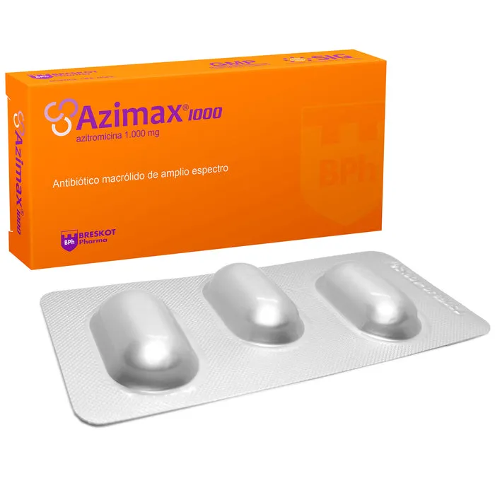 AZIMAX 1 G CAJA X 3 COMPRIMIDOS - Ecofarma
